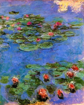 Claude Monet Painting - Nenúfares rojos Claude Monet